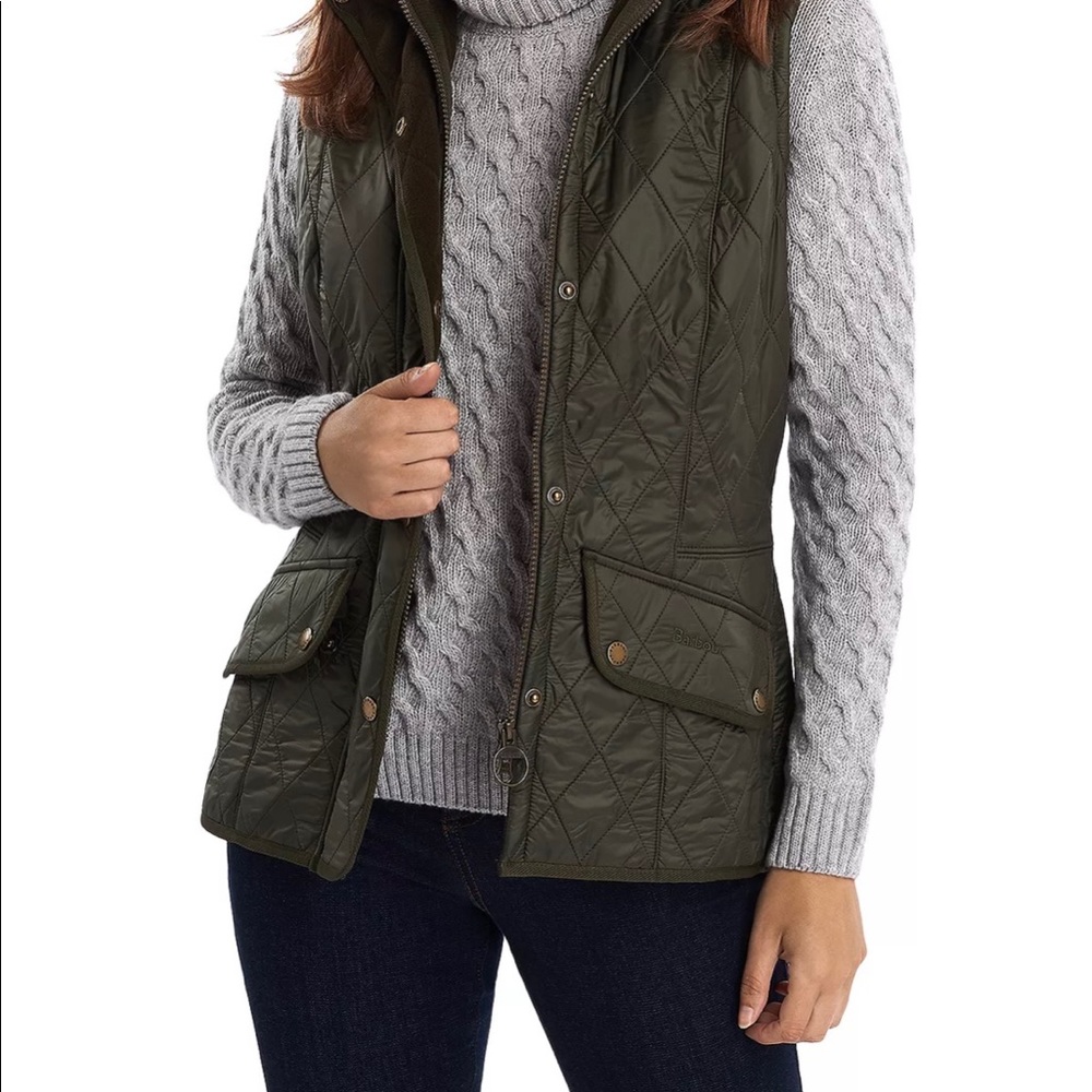 Barbour Green Quilted Vest - NWT